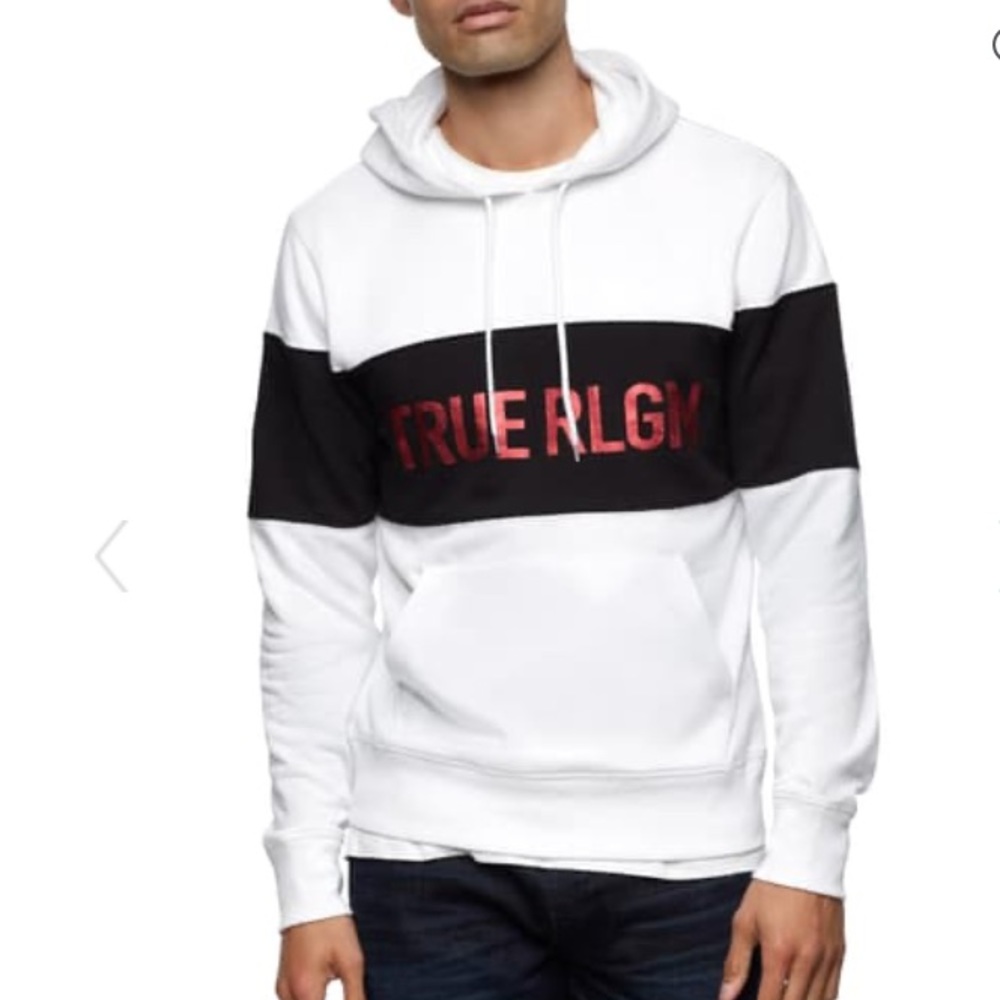 NWT True Religion color block hoodie